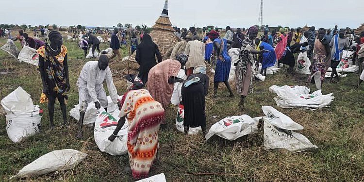 UPDF airdrops food into hard-hit  South Sudan’s Upper Nile State