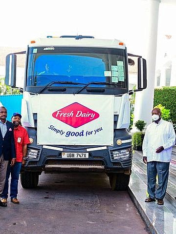 Museveni flags off Uganda’s first milk consignment to Algeria in landmark deal