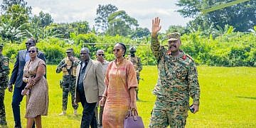 Gen Muhoozi recounts how he met Cedric Babu, school days in emotional send-off