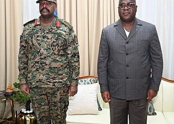 Gen Muhoozi, DRC’s Tshisekedi hold talks on peace, security