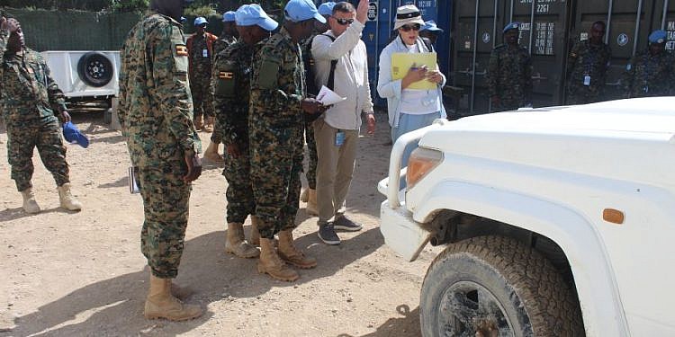 UN conducts equipment inspection for UPDF troops serving under UNGU-XI  in Somalia
