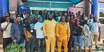 Hollywood actor Gbenga Akinnagbe visits Uganda, champions local-language storytelling