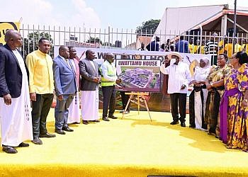 Museveni breaks ground for construction of shs58bn House of Bataka on land he bought for Buganda clan heads