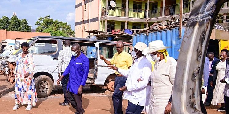 Museveni rallies Kampala mechanics to drive wealth creation through skilled work