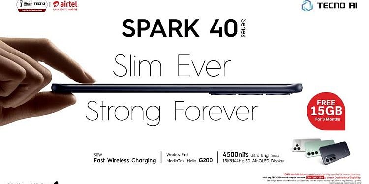 Tecno unveils ultra-slim Spark 40 series