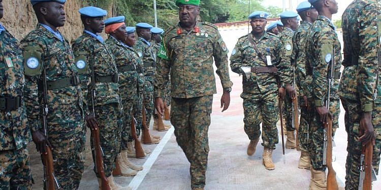 Lt Gen Sam Kavuma commends Ugandan peacekeepers on maiden visit to UNGU-XI