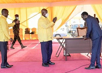 Museveni commends Mukula for withdrawing from NRM CEC race