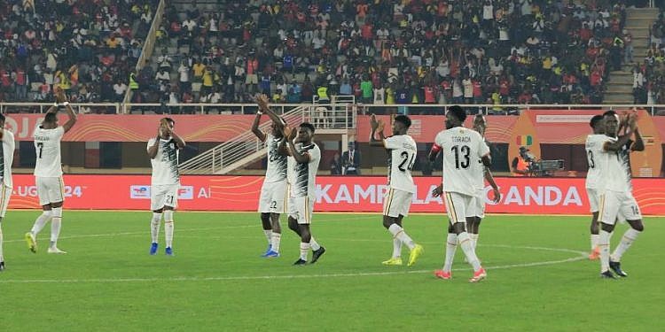 CHAN 2024: Allan Okello on song as Cranes fly high above Guineans at Namboole floodlights