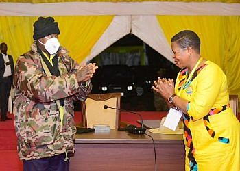 Museveni congratulates Among upon NRM CEC victory