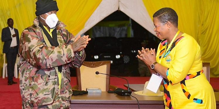 Museveni congratulates Among upon NRM CEC victory