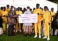 Museveni honours shs2.4bn pledge to Cranes CHAN team