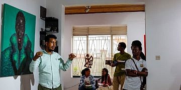 Nebay Abraha’s “I Want to go home” exhibition confronts emotional landscape of displacement