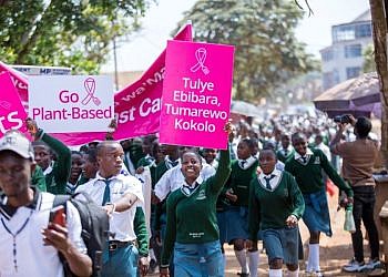 “What you eat matters”: Breast Cancer survivor inspires hundreds at Kyotera rally