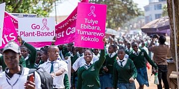 “What you eat matters”: Breast Cancer survivor inspires hundreds at Kyotera rally