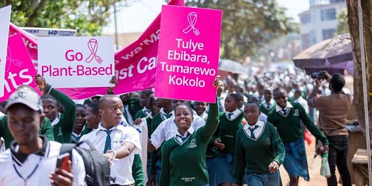 “What you eat matters”: Breast Cancer survivor inspires hundreds at Kyotera rally