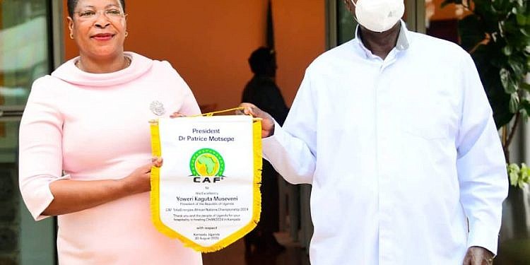 CAF president, Motsepe hails Museveni, Uganda for successfully hosting CHAN 2024