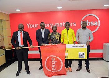 Ugandan runners flagged off for Absa Run Your City Series in South Africa