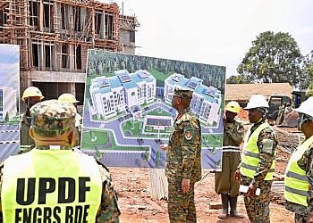 CDF Gen Muhoozi asks UPDF engineers to fast-track completion of Ministry of Defence headquarters project
