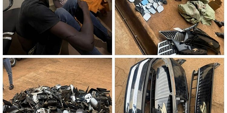 Police arrest two in motor vehicle parts theft operation in Kampala