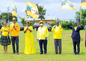 Good things are coming, vote  NRM- Museveni tells Karenga