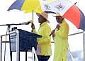 In pictures: Rain-soaked rally in Napak wraps up Museveni campaign trail in Karamoja