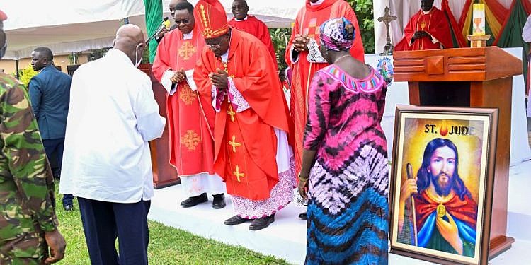 Museveni hails role of faith in nation building during St.Jude Thaddeus Day celebrations