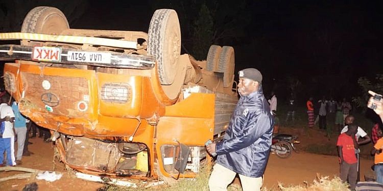 Speeding truck carrying mourners overturns, kills eight in Mayuge