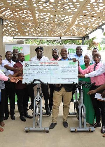 Mbale bouncers turn fitness into business with shs20m MSC gym equipment grant