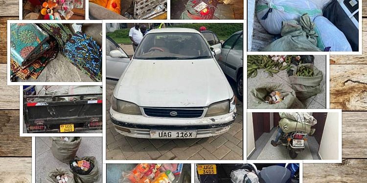 URA confiscates smuggled goods in fresh crackdown at Mpondwe