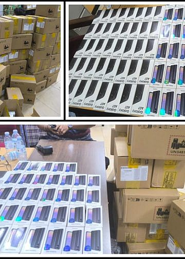 URA seizes over 4,000 smuggled smartphones in Kampala crackdown