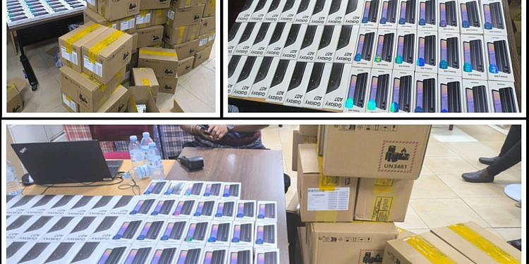 URA seizes over 4,000 smuggled smartphones in Kampala crackdown