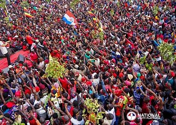 Bobi Wine promises clean water, good health, quality education in Lyantonde