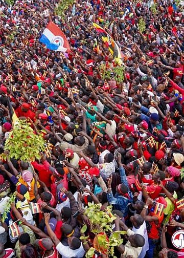 Bobi Wine promises clean water, good health, quality education in Lyantonde
