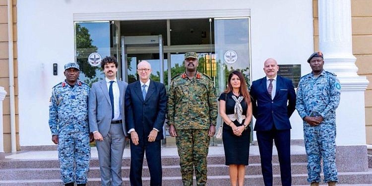 Gen Kainerugaba Meets Italian Ambassador, Leonardo officials to strengthen defence cooperation