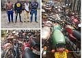 Four arrested, 40 stolen motorcycles recovered in Masaka Police operation