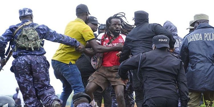 Pictures: Police arrest NUP supporters during Bobi Wine’s campaign trail in Mbarara