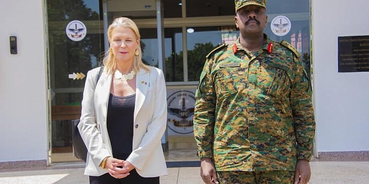 Gen Muhoozi, UK envoy discuss deployment of British military medics to Entebbe Hospital