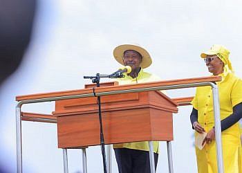 Handle peace carefully, it can cut when broken— Otafiire to Ugandans as Museveni campaigns in Mitooma