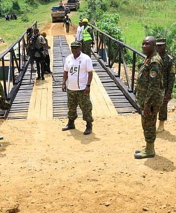 UPDF builds key bridge in Kanungu to improve connectivity