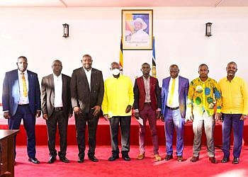 No one will cause chaos in Uganda, says Museveni as he welcomes NUP defectors