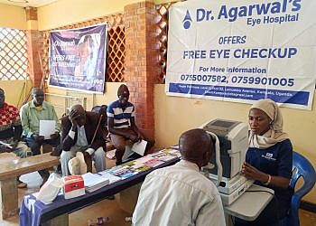 Legacy of sight: DCGIU holds eye camp in honor of founder Isaac Kigozi