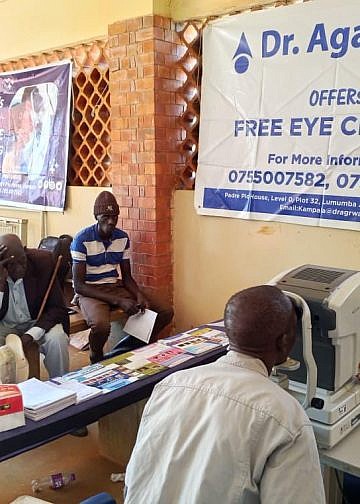 Legacy of sight: DCGIU holds eye camp in honor of founder Isaac Kigozi