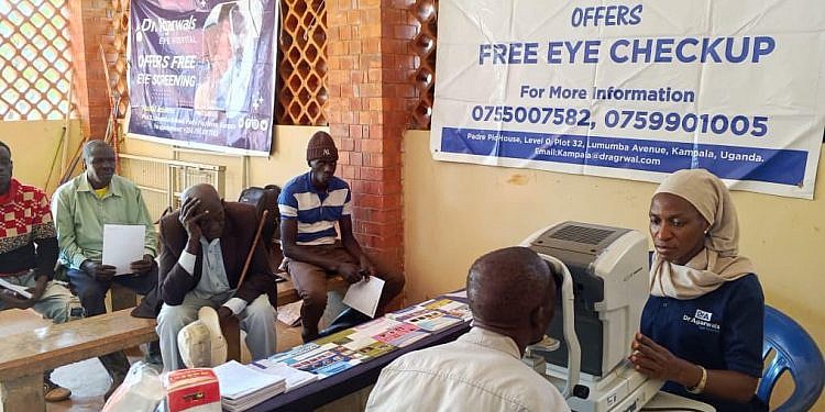 Legacy of sight: DCGIU holds eye camp in honor of founder Isaac Kigozi