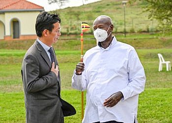 Museveni bids farewell to outgoing Chinese ambassador