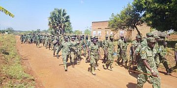 UPDF 5th Infantry Division soldiers push limits in 30km route march