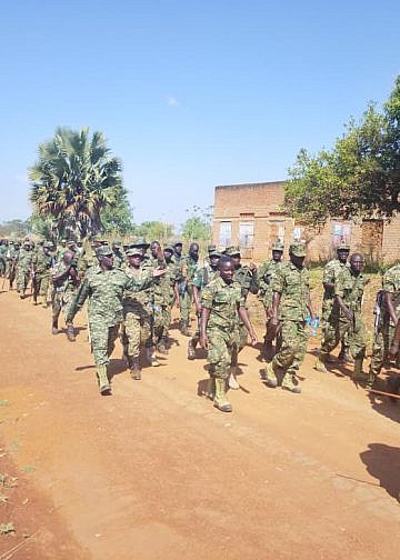 UPDF 5th Infantry Division soldiers push limits in 30km route march