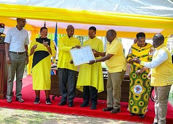 Museveni receives official victory declaration