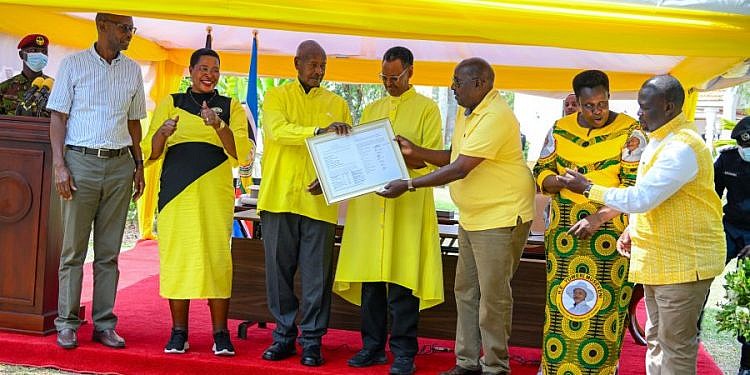 Museveni receives official victory declaration