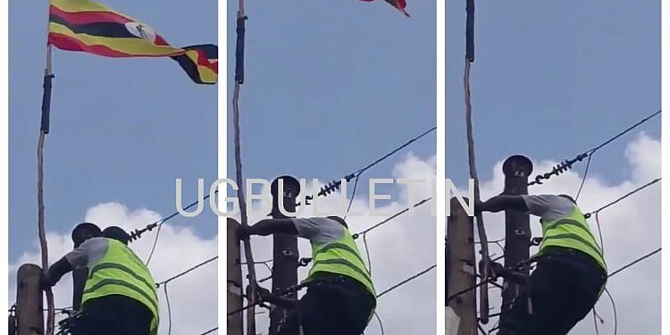 UEDCL warns against hanging posters, flags on power lines