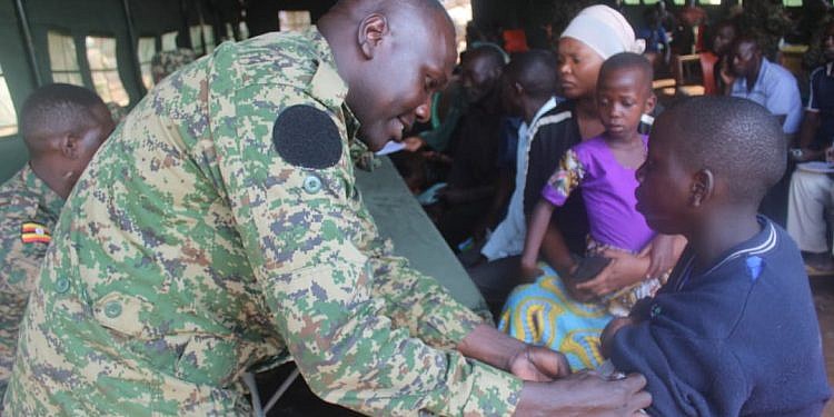 Hundreds of Kapeka residents benefit from UPDF free medical care